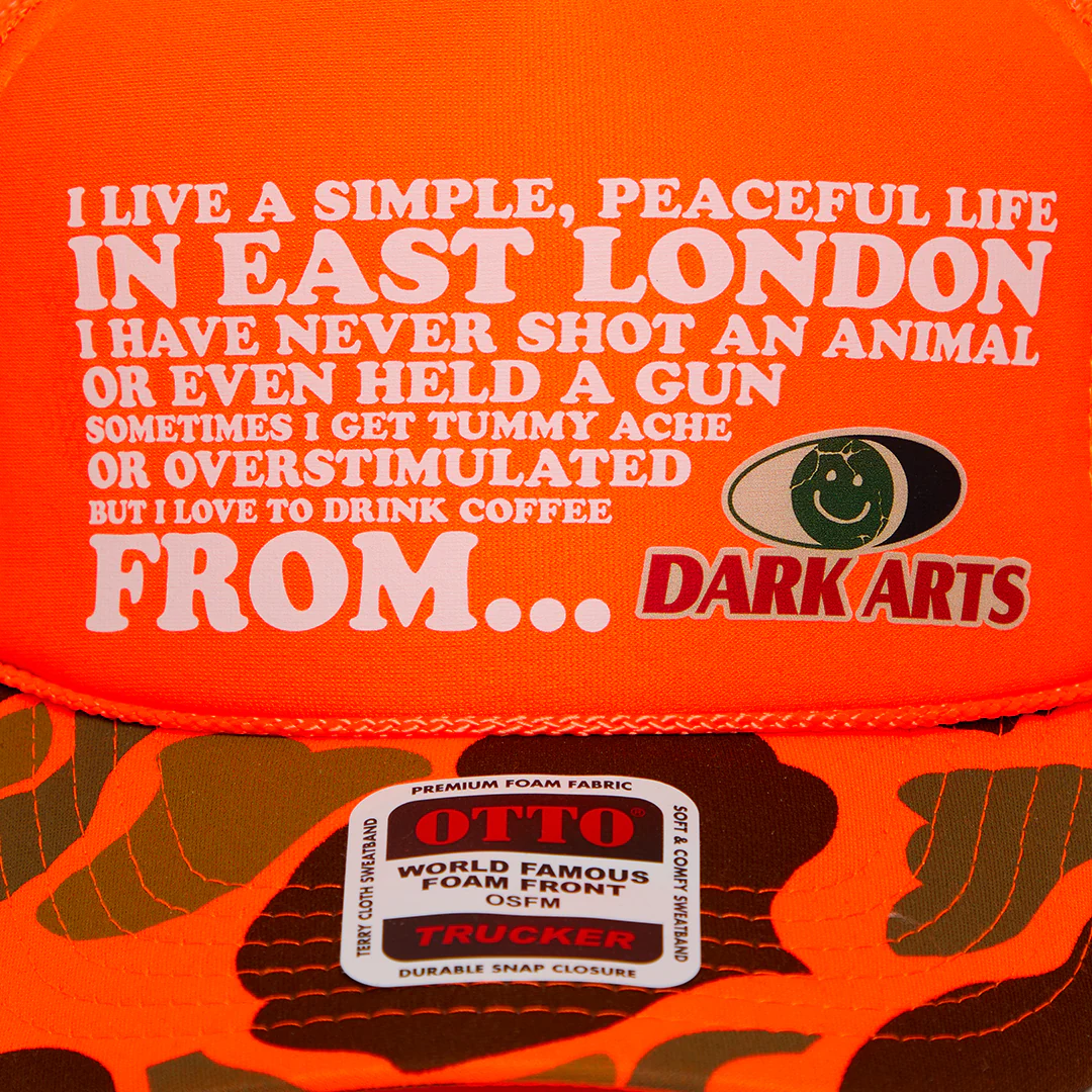 SIMPLE LIFE TRUCKER CAP - Orange / Camo - Image 2
